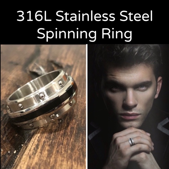 316L Stainless Steel Spinning Ring for Men